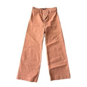 Women's Size 27 Veronica Beard Cynthia Gaucho Jeans Dusty Rose 12.5" Rise
